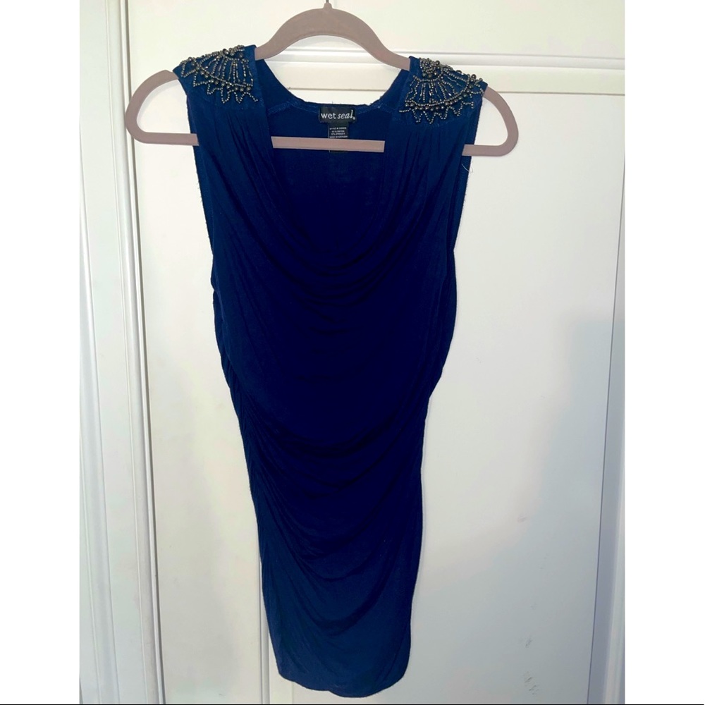 Wet Seal long Shirt/Dress with beaded embroidery